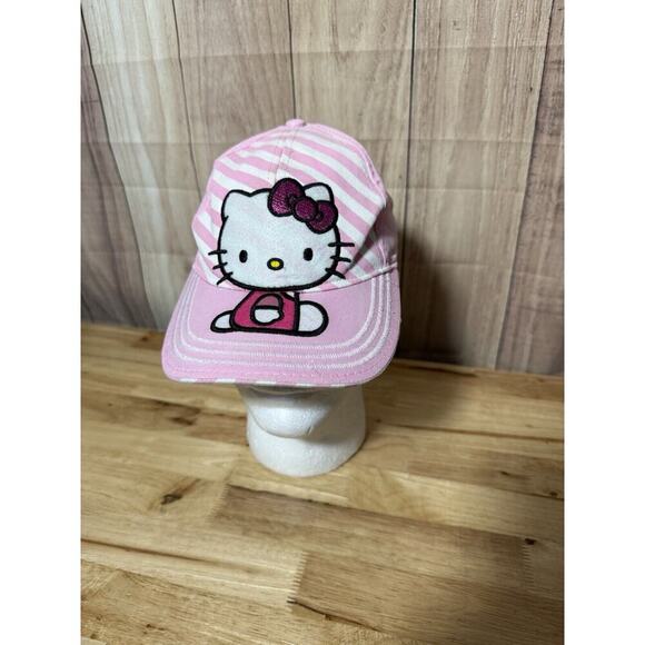 Girls Kids PINK SANRIO HELLO KITTY Embroidered Baseball HAT CAP Adjustable - Picture 1 of 8